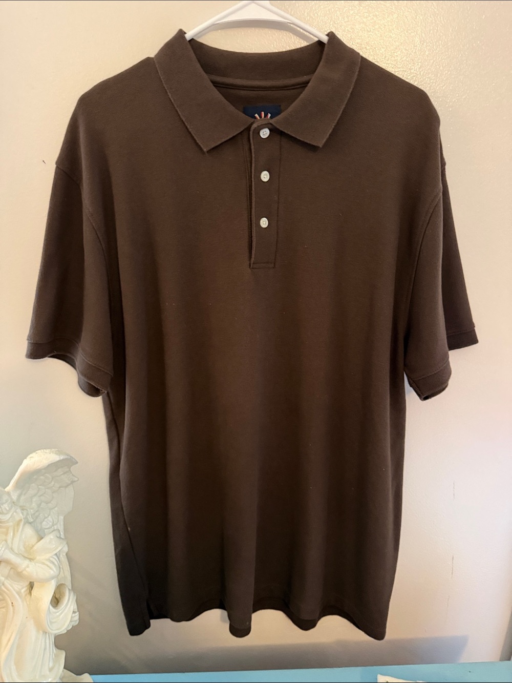 Men's Ivy Crew Brown Short-Sleeve Polo Shirt by